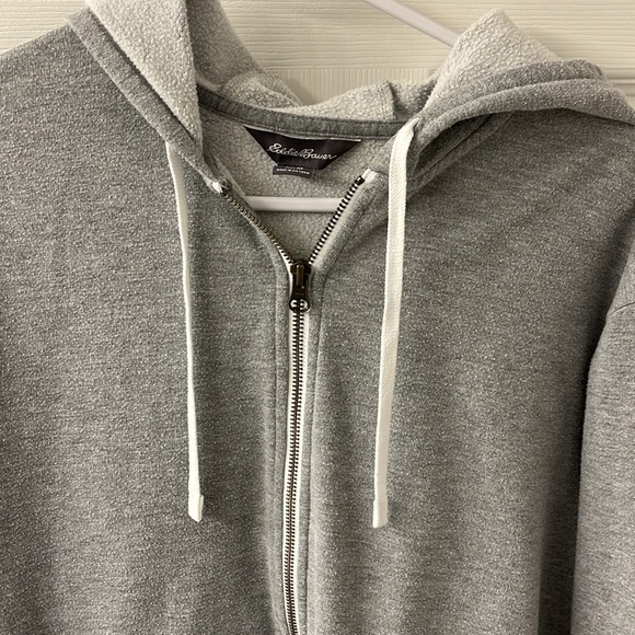 Gray Eddie Bauer zip hoodie Medium - Picture 3 of 7